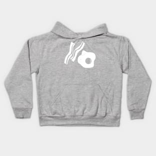 Minimal Bacon and Eggs Kids Hoodie